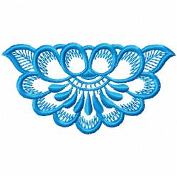 Flowers And Tree Embroidery Design 6